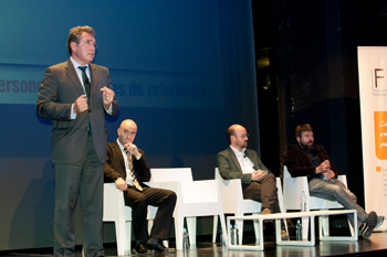 D'esquerra a dreta, Carlos Delgado, Oscar Martín, Jordi Serrano i Sergi Corbeto